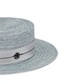 Detail View - Click To Enlarge - MAISON MICHEL - 'Kiki' petersham band canapa straw boater hat