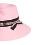 Detail View - Click To Enlarge - MAISON MICHEL - 'Rose' floral ribbon hare furfelt hat