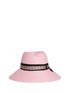 Main View - Click To Enlarge - MAISON MICHEL - 'Rose' floral ribbon hare furfelt hat