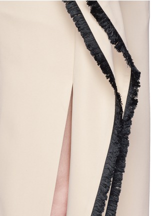 Detail View - Click To Enlarge - C/MEO COLLECTIVE - 'Game Changer' fringe drape skirt