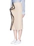 Front View - Click To Enlarge - C/MEO COLLECTIVE - 'Game Changer' fringe drape skirt
