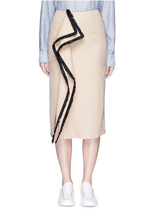 Main View - Click To Enlarge - C/MEO COLLECTIVE - 'Game Changer' fringe drape skirt