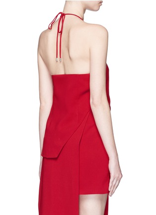 Back View - Click To Enlarge - C/MEO COLLECTIVE - 'Same Road' asymmetric hem halter top