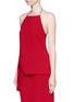 Front View - Click To Enlarge - C/MEO COLLECTIVE - 'Same Road' asymmetric hem halter top