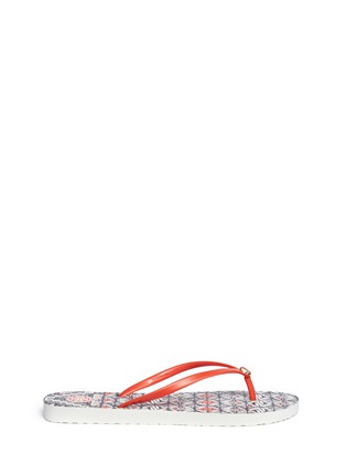 Main View - Click To Enlarge - TORY BURCH - Thin' acoma print flip flops