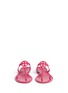 Front View - Click To Enlarge - TORY BURCH - 'Colori' logo jelly thong sandals