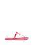 Main View - Click To Enlarge - TORY BURCH - 'Colori' logo jelly thong sandals