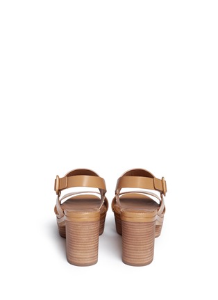 Back View - Click To Enlarge - TORY BURCH - 'Solana' leather platform sandals