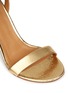 Detail View - Click To Enlarge - TORY BURCH - 'Elana' metallic crackled leather sandals