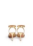 Back View - Click To Enlarge - TORY BURCH - 'Elana' metallic crackled leather sandals