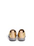 Back View - Click To Enlarge - TORY BURCH - 'Jupiter' graphic sole metallic leather slip-on sneakers