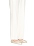 Figure View - Click To Enlarge - TORY BURCH - 'Minnie Travel' metallic leather ballet flats