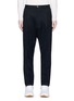 Main View - Click To Enlarge - SONG FOR THE MUTE - Pleated front wool blend gabardine pants