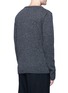 Back View - Click To Enlarge - SONG FOR THE MUTE - Contrast panel lambswool-silk sweater