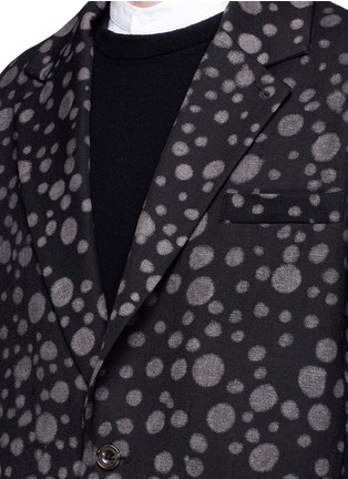 Detail View - Click To Enlarge - SONG FOR THE MUTE - 'Lunar' moon print long coat