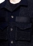 Detail View - Click To Enlarge - SONG FOR THE MUTE - Check pocket wool shirt jacket