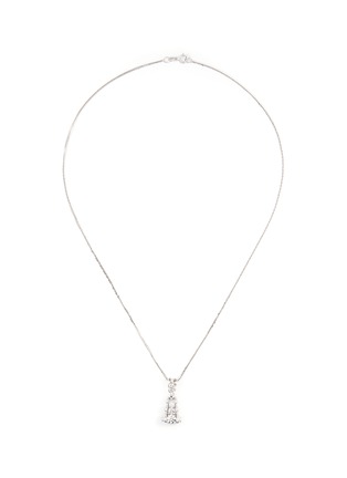 Main View - Click To Enlarge - LAZARE KAPLAN - Diamond 18k white gold pendant necklace