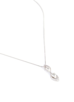 Figure View - Click To Enlarge - LAZARE KAPLAN - Diamond 18k white gold pendant necklace