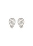 Main View - Click To Enlarge - LAZARE KAPLAN - Diamond 18k white gold cutout swirl earrings