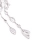 Detail View - Click To Enlarge - LAZARE KAPLAN - Diamond 18k white gold floral drop earrings