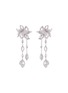 Main View - Click To Enlarge - LAZARE KAPLAN - Diamond 18k white gold floral drop earrings
