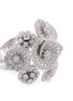 Detail View - Click To Enlarge - LAZARE KAPLAN - Floral diamond 18k white gold textured ring