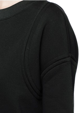 Detail View - Click To Enlarge - ACNE STUDIOS - 'Baylee' mock split seam French Terry sweater