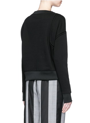 Back View - Click To Enlarge - ACNE STUDIOS - 'Baylee' mock split seam French Terry sweater