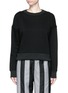 Main View - Click To Enlarge - ACNE STUDIOS - 'Baylee' mock split seam French Terry sweater