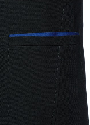 Detail View - Click To Enlarge - ACNE STUDIOS - 'Blair' contrast trim crepe tailored long coat