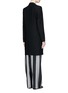 Back View - Click To Enlarge - ACNE STUDIOS - 'Blair' contrast trim crepe tailored long coat