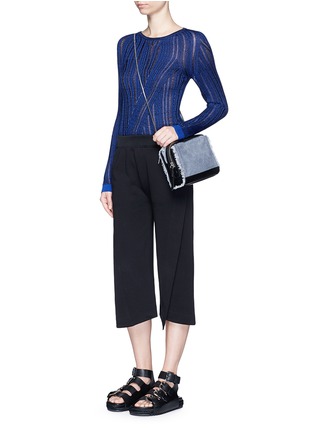 Figure View - Click To Enlarge - ACNE STUDIOS - 'Elly' folded front panel French terry pants