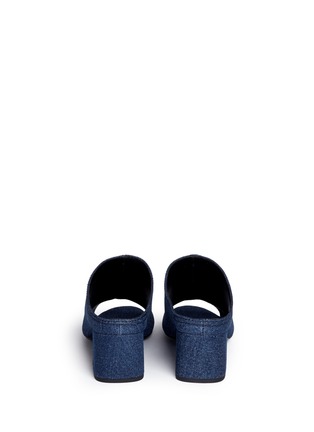 Back View - Click To Enlarge - 3.1 PHILLIP LIM - Open toe denim mules