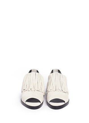 Front View - Click To Enlarge - 3.1 PHILLIP LIM - 'Alexa' fringed suede sandal booties