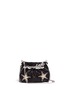 Main View - Click To Enlarge - VENNA - 'Love Star' crystal spike leather crossbody chain bag