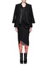 Figure View - Click To Enlarge - ANN DEMEULEMEESTER - Floral flock velvet tights
