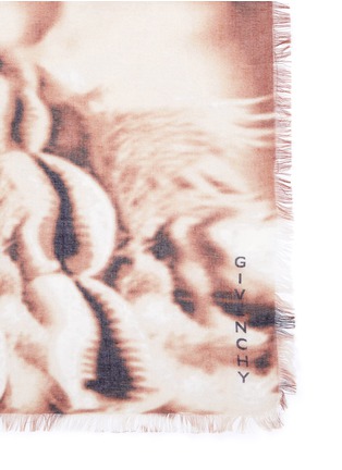 Detail View - Click To Enlarge - GIVENCHY - Tribal robot print modal-cashmere scarf