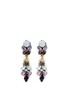 Main View - Click To Enlarge - ERICKSON BEAMON - 'I Do' leaf stone drop earrings