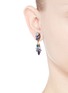 Figure View - Click To Enlarge - ERICKSON BEAMON - 'I Do' leaf stone drop earrings