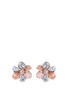 Main View - Click To Enlarge - ERICKSON BEAMON - 'Botanical Garden' Swarovski crystal floral earrings