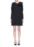 Main View - Click To Enlarge - LANVIN - Oversize bow puff shoulder faille coat