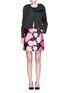 Figure View - Click To Enlarge - LANVIN - Floral jacquard duchesse satin skirt