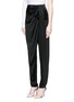 Front View - Click To Enlarge - LANVIN - Wrap bow satin crepe pants
