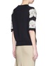 Back View - Click To Enlarge - LANVIN - Scalloped lace appliqué boxy top