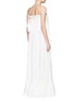 Back View - Click To Enlarge - LANVIN - Guipure lace strapless tier wedding gown