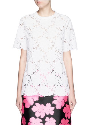 Main View - Click To Enlarge - LANVIN - Floral guipure lace top