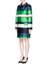 Front View - Click To Enlarge - LANVIN - Stripe duchesse satin collared coat