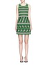 Main View - Click To Enlarge - LANVIN - Stripe Milano knit sleeveless dress