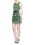 Figure View - Click To Enlarge - LANVIN - Stripe Milano knit sleeveless dress