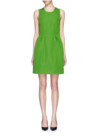 Main View - Click To Enlarge - LANVIN - Oversize bow back faille dress